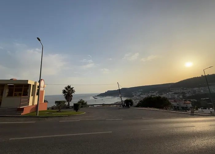 Sunset House Over The Sea Sesimbra